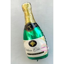 Party World Brıde To Be Yazılı Yeşil Şampanya Şişesi Folyo Balon – 93 x 48 cm