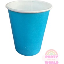 Party World Mavi 8'li Karton Bardak 8 Oz (240 Ml) Varyantlı Renk Seçenekleriyle!