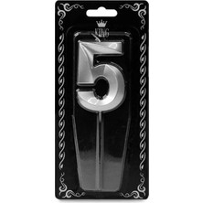 Party World 7 cm Rakam Pasta Mumu Gold & Gümüş (0-9)