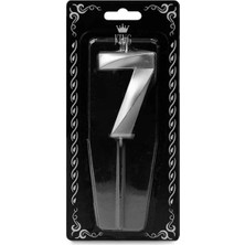 Party World 7 cm Rakam Pasta Mumu Gold & Gümüş (0-9)