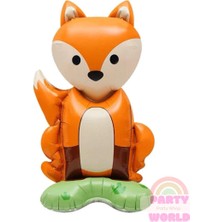 Party World Ayaklı Tilki Folyo Balon – 50X26 cm – 1 Adet