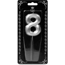 Party World 7 cm Rakam Pasta Mumu Gold & Gümüş (0-9)