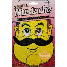 Party World Takma Bıyık – Yapışkanlı – Siyah – 1 Adet (Model Seçenekli)