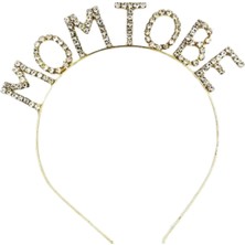 Party World Taşlı Lüks Metal Taç – Doğum Günü, Bride, Mom To Be Konseptleri Için