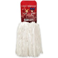 Party World 23 Nisan Ponpon Süs Beyaz Kağıt Ponpon