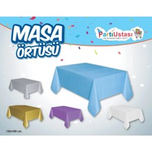 Party World Tek Kullanımlık Plastik Doğum Günü Masa Örtüsü – 120X180 cm