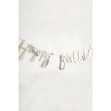 Party World Parlak Kaligrafi Banner Yazı – Happy Birthday & Iyi Ki Doğdun | Renkli Varyantlarla