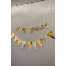 Party World Parlak Kaligrafi Banner Yazı – Happy Birthday & Iyi Ki Doğdun | Renkli Varyantlarla