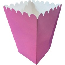 Party World 8'li Doğum Günü Karton Mısır-Popcorn Kutusu – Renkli Parti Sunum Kabı