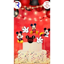 Party World Pasta Üstü Figür Kürdan Süsleri – 6’lı Paket | Temalı Parti Cupcake Süsleri