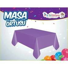 Party World Tek Kullanımlık Plastik Doğum Günü Masa Örtüsü – 120X180 cm