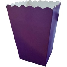 Party World 8'li Doğum Günü Karton Mısır-Popcorn Kutusu – Renkli Parti Sunum Kabı