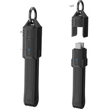 Royal Rain Store Type-C To Type-C Anahtarlık Tipi 240W 80GBPS 8k60Hz Mini Kablo Otgzb Siyah