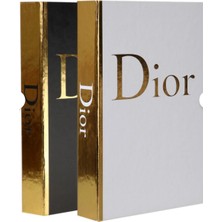 Rawliving 2'li Dior Beyaz ve Siyah Dekoratif Kitap Kutu