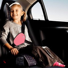 Royal Rain Store Plus Çocuk Emniyet Kemeri Düzenleyici Oto Emniyet Kemeri Tutucu Emniyet Kemer Tutucu Kılıf (Pembe)