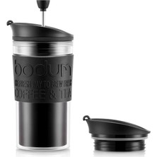 Royal Rain Store 11102-01S Travel Press Kahve Makinesi, Plastik, Siyah/şeffaf, 8,9 cm