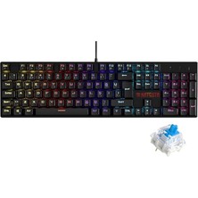 Royal Rain Store Switch Mekanik Gaming Oyuncu Klavyesi 11 Animasyonlu Rainbow LED Işıklı