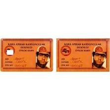 Royal Rain Store Kaplama Koruyucu Sticker Kara Ambar Kamyoncular Derneği (Kredi Kartı, Otobüs Kartı)