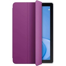 Royal Rain Store Honor ile Uyumlu Pad X8 Zore Smart Cover Standlı 1-1 Kılıf Mor