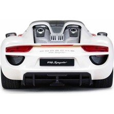 Sunman Oyuncak 1:14 Uzaktan Kumandalı Porsche 918 Spyder Weissach Işıklı Araba - Beyaz Standart