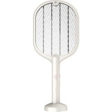 Royal Rain Store 3000W Şarjlı Uv Işıklı Elektrikli Sivrisinek Kovucu Öldürücü Masaüstü El Tutmalı Sinek Kovucu Beyaz