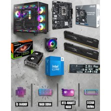 Symoon I5 14400F  Işlemci 16GB Ram  512GB Nmve 4060TI 16GB Ekran Kartlı Gaming Pc