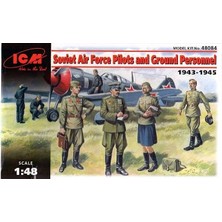 ICM 48084 1/48 Ölçek, Soviet Air Force Pilots and Ground Pers