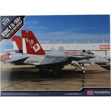 Academy 12520 1/72 Ölçek, USMC F/A-18+ (VMFA-232 Red Devils) Savaş Uçağı, Plastik Model Kiti