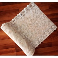 50 cm x 5 M Krem Meiwa Pvc Dantel Raf ve Dolap Örtüsü