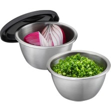 Gefu Rıno Paslanmaz Çelik 2'li Mini Salata Kaseleri Saklama Amaçlı 100 ml