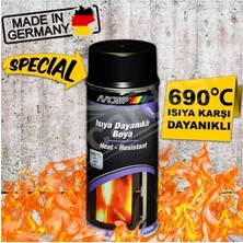 Royal Rain Store 690 Derece Isıya Dayanıklı Boya Eksoz ve Soba Boyası Siyah - Mat Siyah