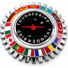 Mega Oto Market Thunderbird Tırtıl Arma Dekoratif – Klasik Otomobil Duvar Dekoru