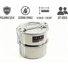 Abant 14CM X7 cm Çelik Sefer Tası