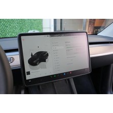 Royal Rain Store Model Y ile Uyumlu Ekran Koruyucu Silikon Çerçeve (Siyah) | Juniper Uyumlu Değildir