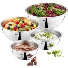 Gefu Cavaro Paslanmaz Çelik Kase Seti 4 Parça 1 L - 1,5 L - 2,7 L - 3,5 L