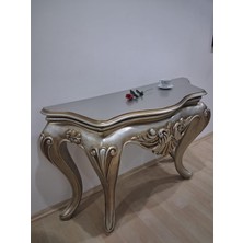 Bengi Ankara Mobilya Dresuar Polyester 90618 Döküm Çöl Gri Renk Avangard Aslan Ayak El Yapım