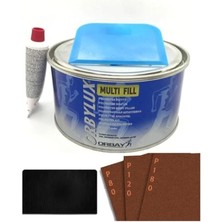 Royal Rain Store Çelik Macun 500 Gram Set+3 Adet Zımpara