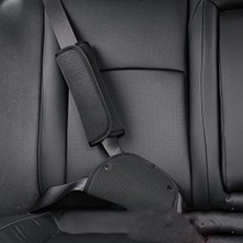 Royal Rain Store Araç Emniyet Kemeri Ped Kapağı Seti Çocuk Emniyet Kemeri Ayar Tutucu Boyun Korumalı Araç Özel Emniyet Kemeri Omuz Koruması Yardımcı (Siyah A)'