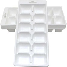 Royal Rain Store Klasik Buz Kalıbı 12 Bölmeli Plastik Buzluk 2 Adet