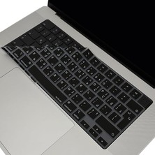 Royal Rain Store MacBook Klavye Koruyucu Silikon Koruma Filmi, Arapça Baskı Ters L Enter Uyumlu, Yıkanabilir Sıvı Toz Önleme,türkçe Q,air 13-15 Inç M4-M3-M2-Pro 14-16 Inç M5 A3434,A2681,A2941,A2442 Siyah