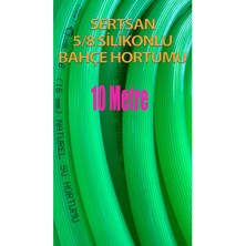Sertsan Silikonlu Bahçe Hortumu 5/8 Yeşil Renk 10 Metre