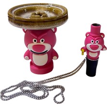 JOVO Nargile Lotso Bear Figür Lüle-Sipsi Set