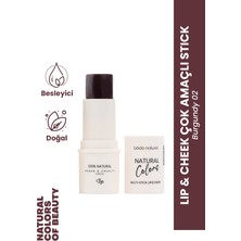 Bade Natural Lip & Cheek Burgundy 02 Çok Amaçlı Stick %100 Doğal