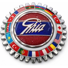 Mega Oto Market Tırtıl Arma Dekoratif  Ghia Motorsport– Otomobil Temalı Duvar Dekoru Koleksiyon Ürünü