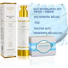 Royal Rain Store Beyazlatıcı Krem + Cilt Beyazlatıcı Sabun Seti - Kararma Giderici, Genital Bölge, Koltuk Altı