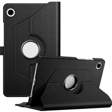Royal Rain Store Galaxy Tablet Kılıfı Yatay ve Dikey Standlı 360 Derece Döner Tablet Kılıfı (Siyah, Galaxy Tab A9)