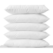Royal Rain Store Çeyiz 5 Adet 50 * 70 Pamuklu Beyaz Iç Yastık Kılıfı Fermuarlı