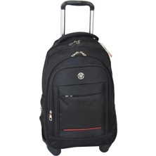 Royal Rain Store Srç03 Çekçekli ve 4 Tekerlekli Sırt Çantası (Siyah)