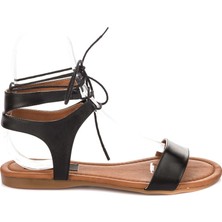 Fox Shoes Siyah Kadın Sandalet B548397509