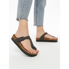 Fox Shoes Füme Kadın Terlik B777731002